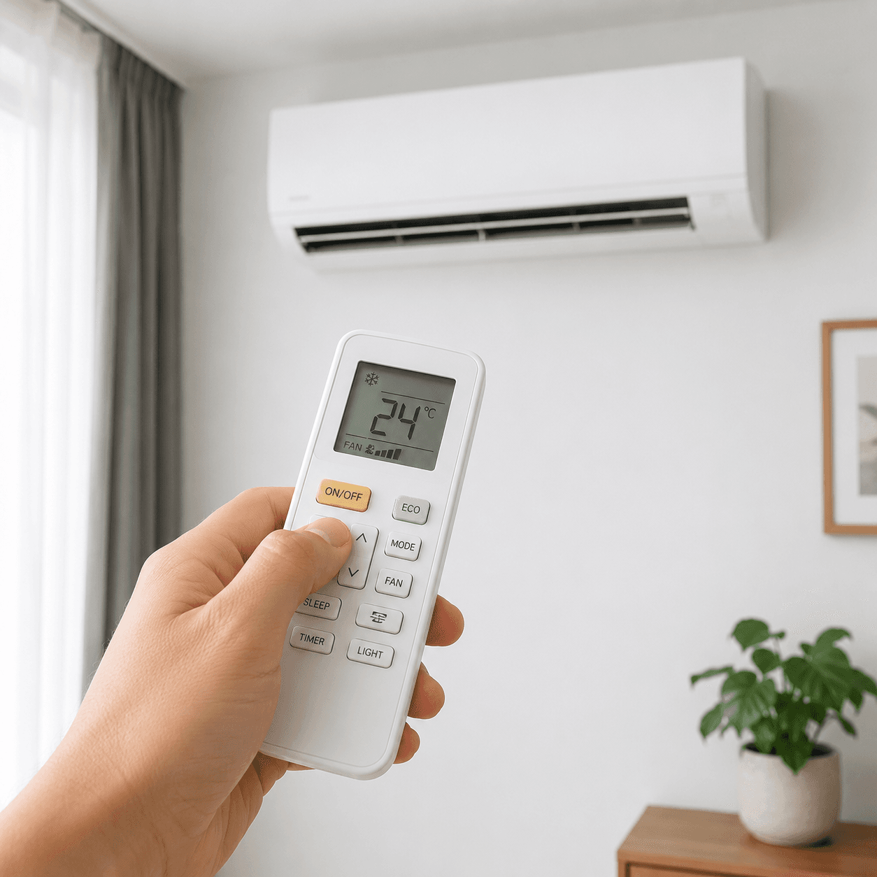 Air conditioner remote control cover